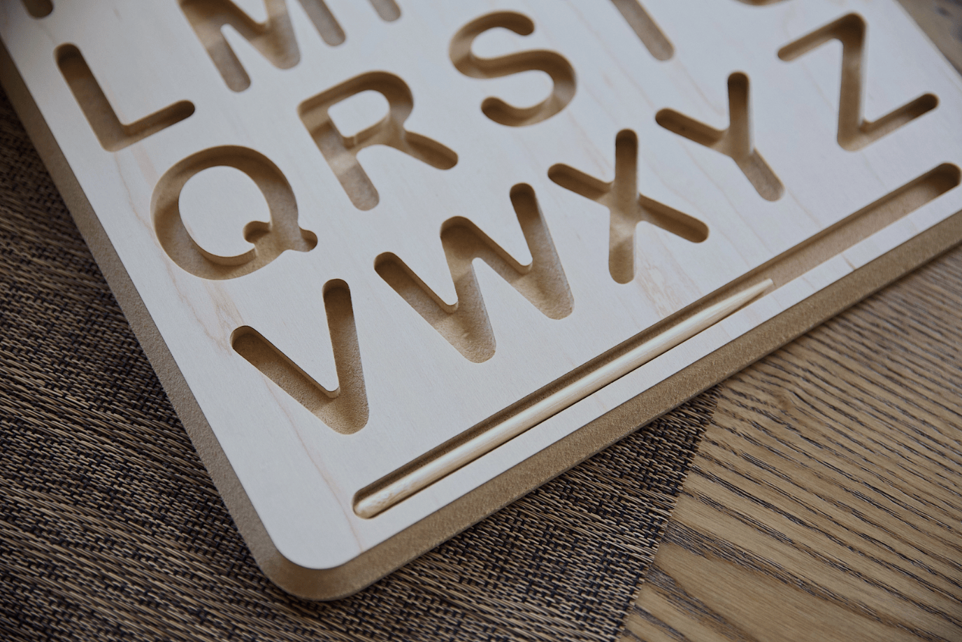 Wooden Alphabet Letter Tracing Board