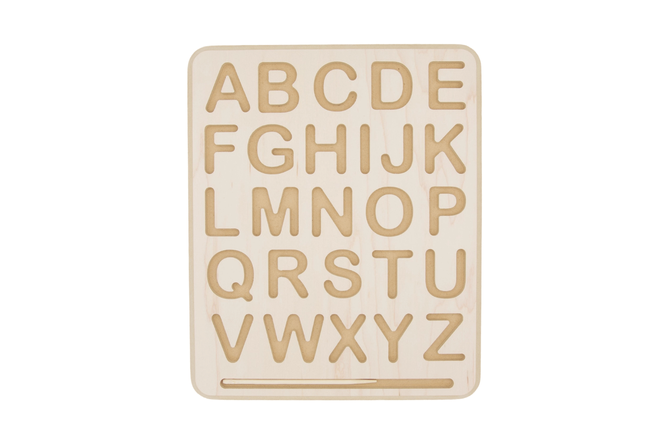 Wooden Alphabet Letter Tracing Board