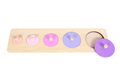 5 Circles Knob Puzzle – Wooden Peg Puzzle for Toddlers