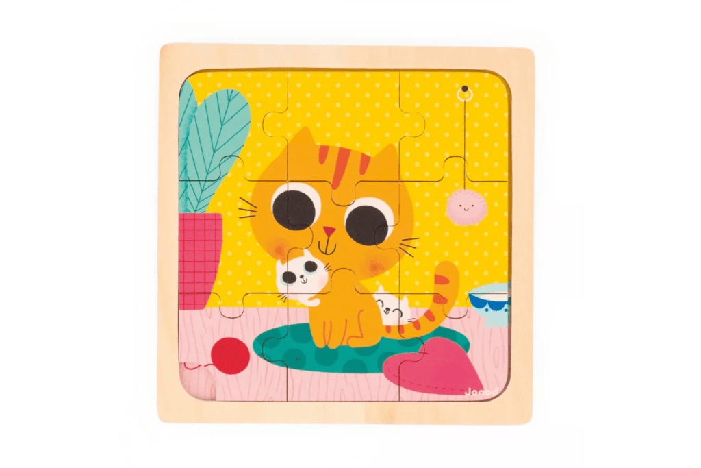 9-Piece Beginner Wooden Puzzle