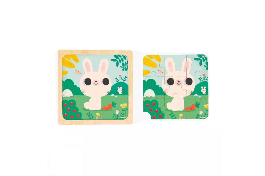 9-Piece Beginner Wooden Puzzle