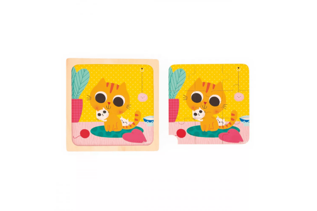 9-Piece Beginner Wooden Puzzle