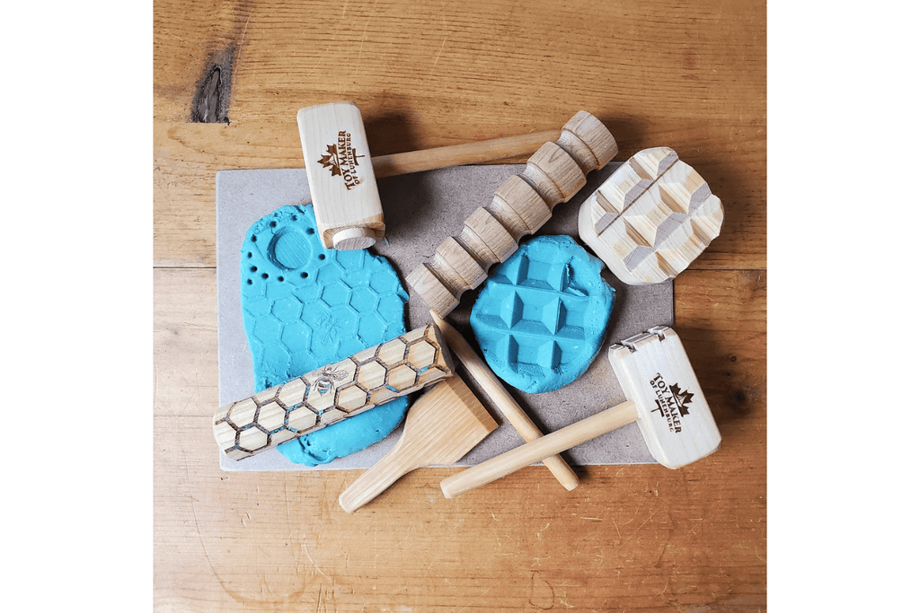 Wooden Playdough Tool Kit