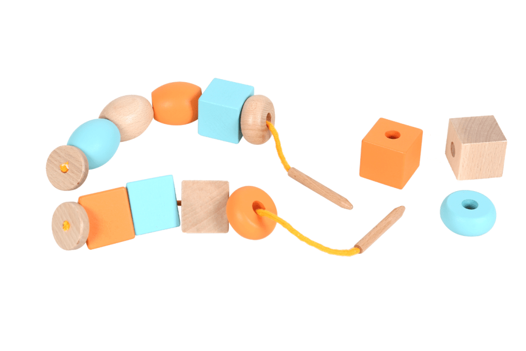 Wooden Block Stringing Set for Toddlers