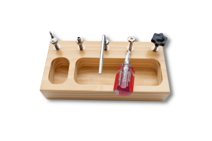 Wooden Bolt and Screw Activity Board