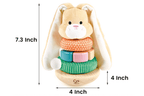 Wooden Bunny Ring Stacker Toy