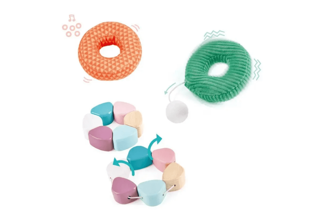 Wooden Bunny Ring Stacker Toy