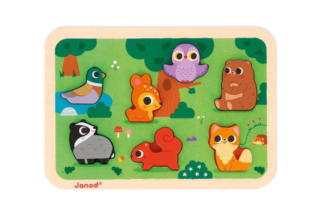 Wooden Chunky Animal Puzzle (7 Pieces)