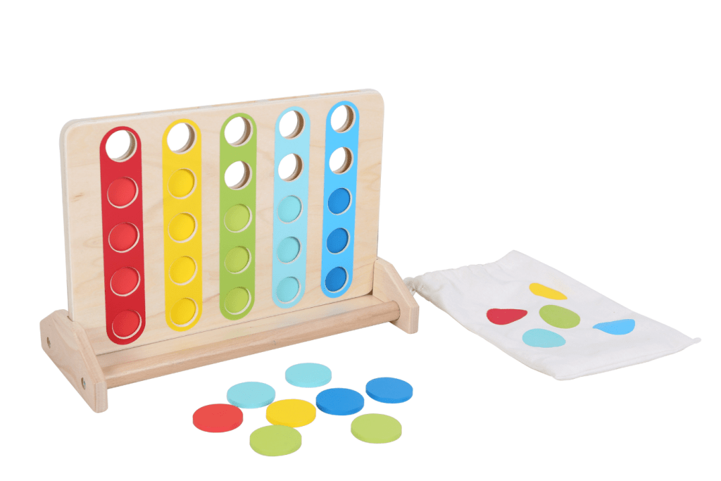 Wooden Color Matching Disc Game