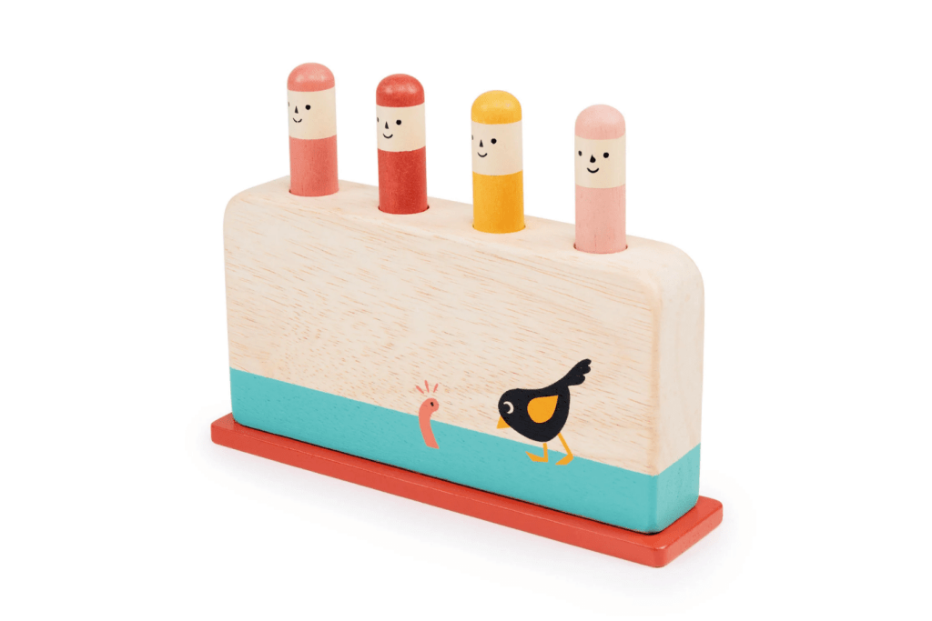 Pop-Up Worm Peg Toy