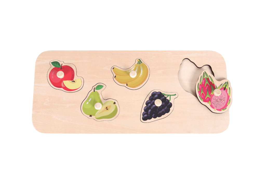 5-Piece Fruit Knob Puzzle