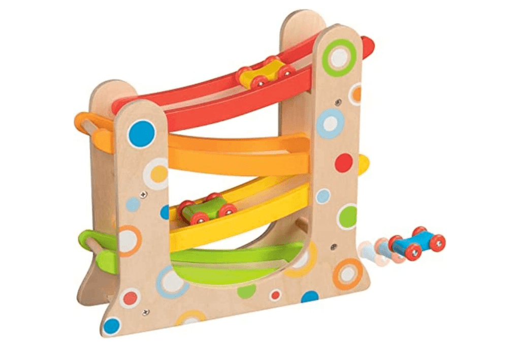 Car Racing Track with 3 Cars