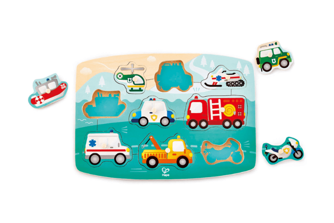 Emergency Vehicle Peg Puzzle