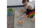 Wooden Sheep Figure