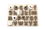 Lowercase Alphabet Tracing Puzzle Board