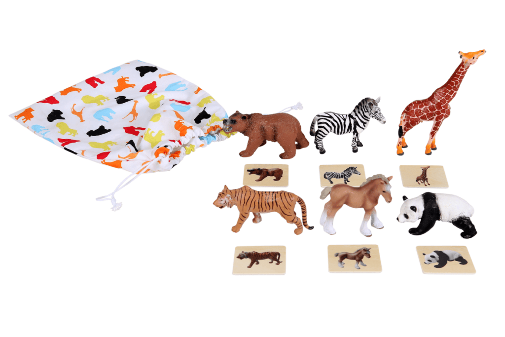 Animal Matching Card & Figurine Set