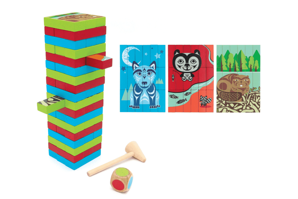 3-in-1 Wooden Block Game Set