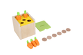 Wooden Activity Posting Box with 2 Interchangeable Lids