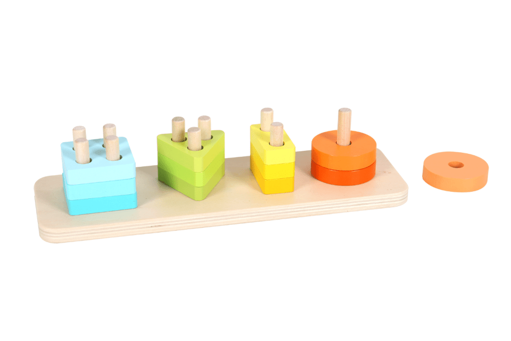 Wooden Peg Puzzle - Sort & Stack