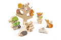 Wooden Garden Friends Stacking Game