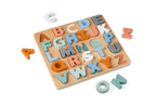 Double-Sided Wooden Alphabet Puzzle Board