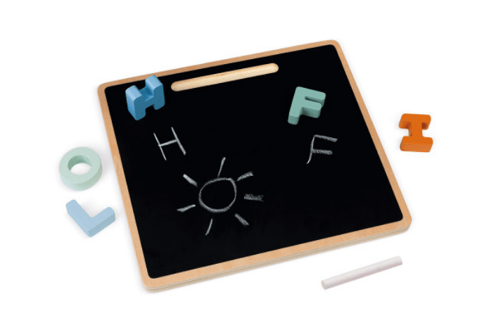 Double-Sided Wooden Alphabet Puzzle Board