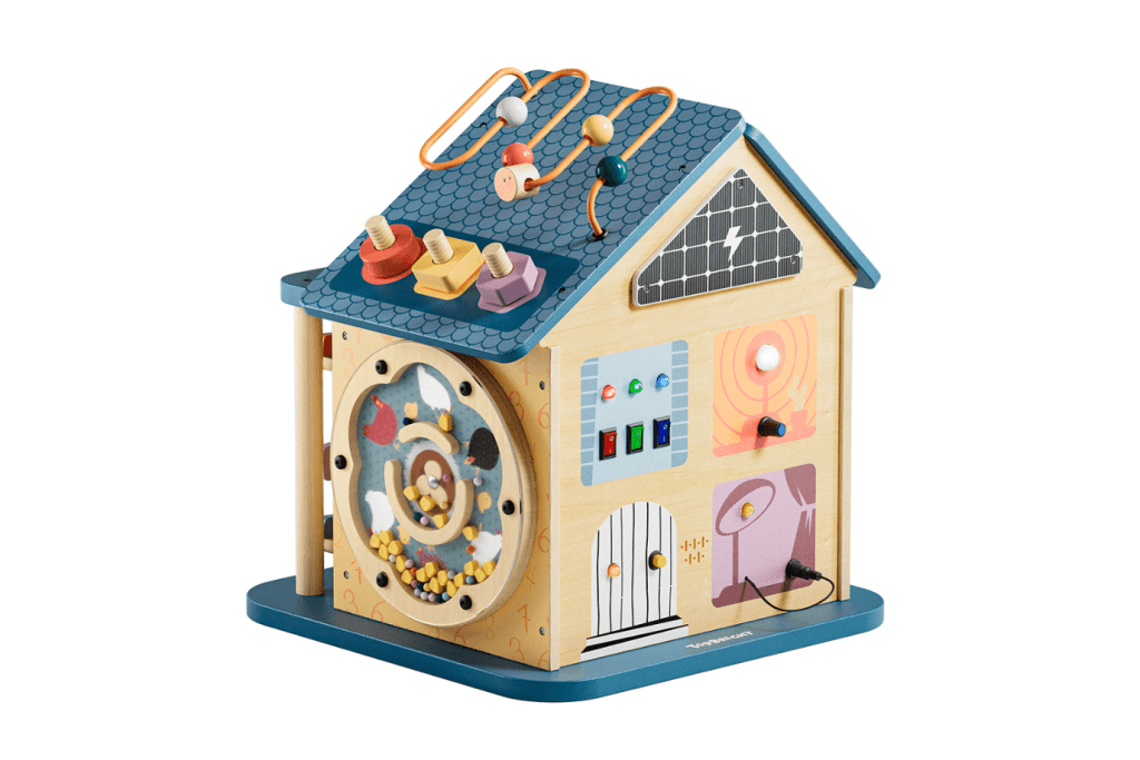 Wooden Activity House 12-in-1 Busy Board