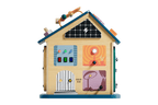 Wooden Activity House 12-in-1 Busy Board