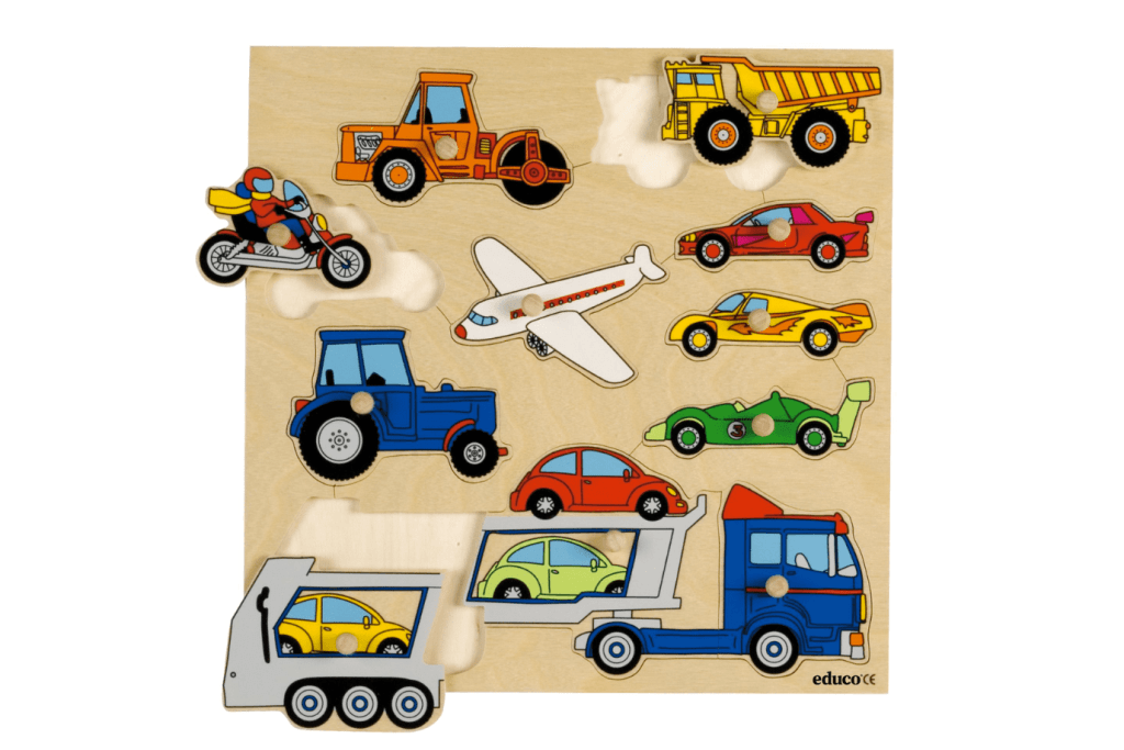 Vehicles Knobbed Puzzle