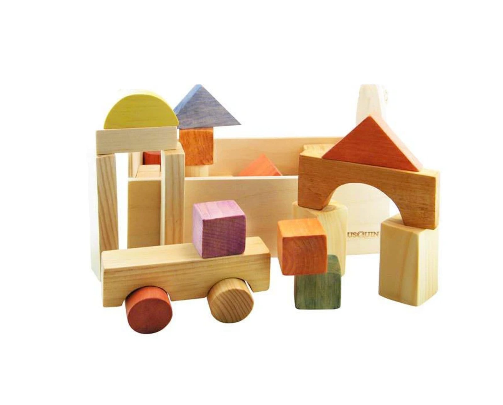 Wooden Building Blocks Set – 29 Pieces