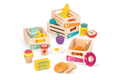 Wooden Play Food Set – 20-Piece Pretend Food Toy with Storage Crates