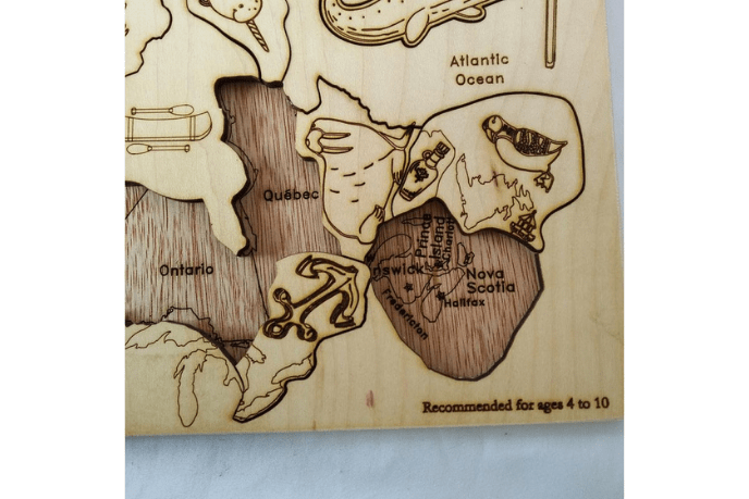 Map of Canada Wooden Puzzle