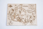 Map of Canada Wooden Puzzle