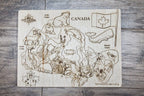 Map of Canada Wooden Puzzle