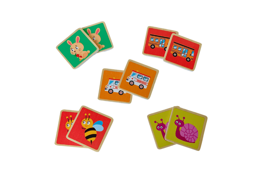 Wooden Animal Memory Matching Game