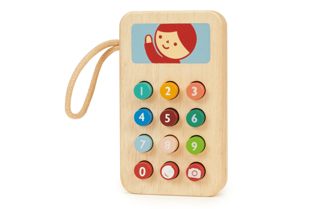 Wooden Toy Phone for Kids
