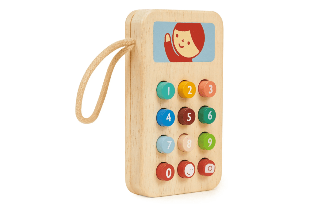 Wooden Toy Phone for Kids
