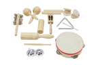 Wooden Musical Instruments Set for Kids, 11 Pieces