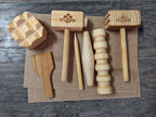 Wooden Playdough Tool Kit