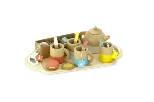 21-Piece Wooden Tea Play Set