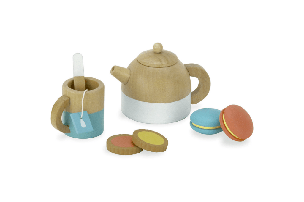 21-Piece Wooden Tea Play Set