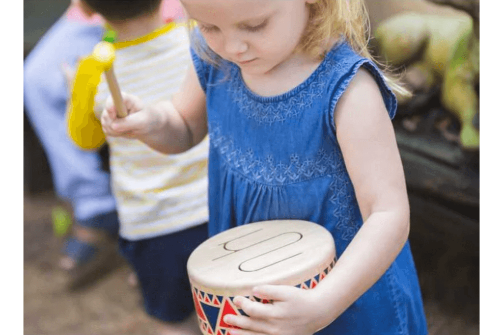 Wooden Tongue Drum for Toddlers